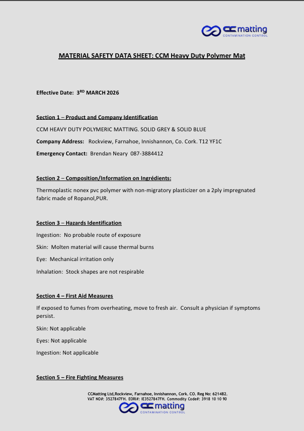 CCMatting Efficacy Data