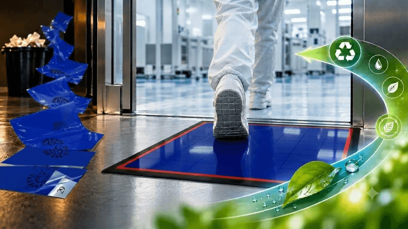 Reusable Cleanroom Matting and ESG: How Entryway Mats Cut Scope 3 Waste in Life Sciences
